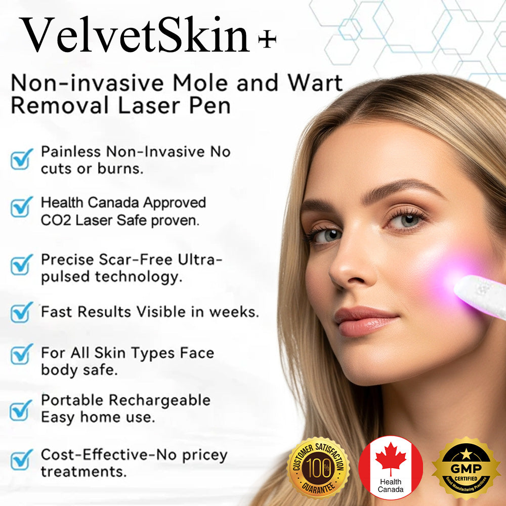 ✨VelvetSkin+™ All-in-One CO₂ Laser Eraser Pen | Removes Moles, Warts, Skin Flaws & Pigmentation