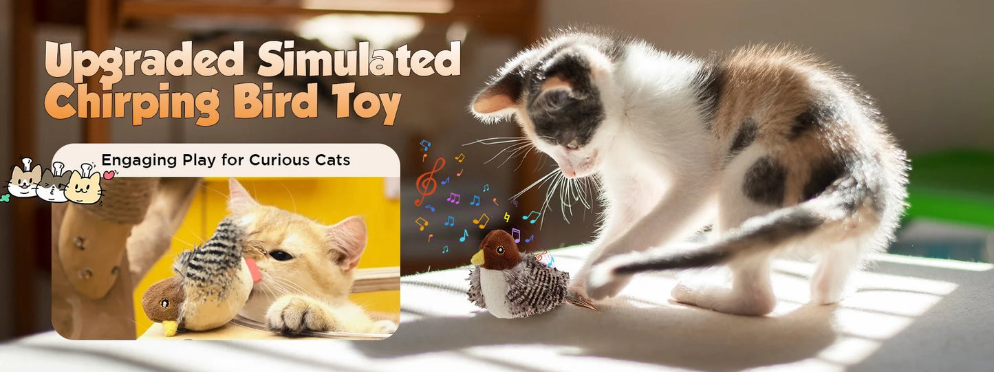 FelinePlay - Engagerande fågelleksak för att öka kattens motion