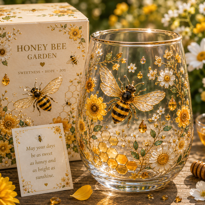 HoneyGlow Garden - Begränsad upplaga av bi i glas