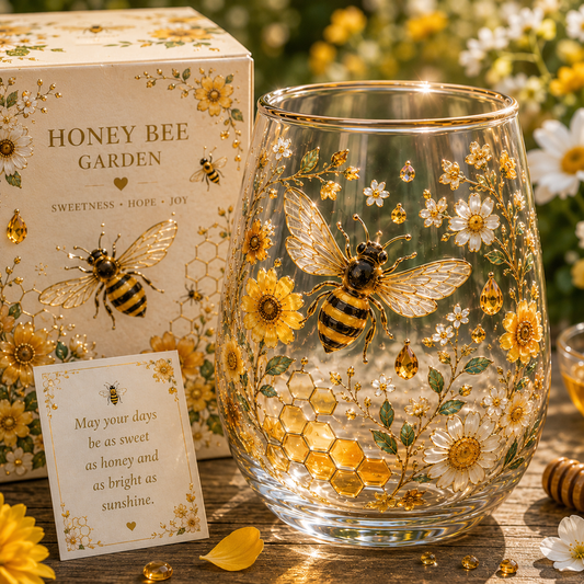 HoneyGlow Garden - Begränsad upplaga av bi i glas