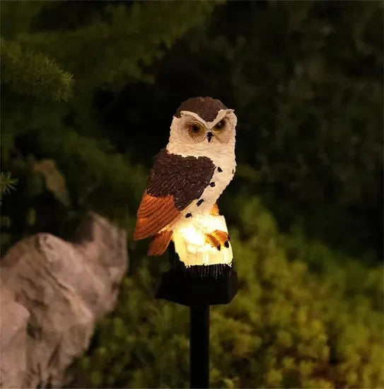 OwlGuard – Solcellsdriven LED-trädgårdsbelysning