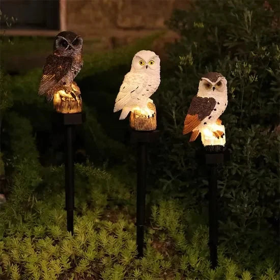 OwlGuard – Solcellsdriven LED-trädgårdsbelysning