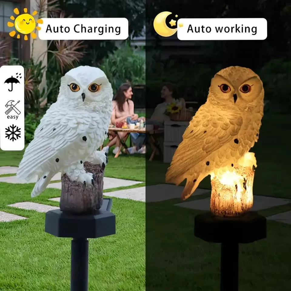 OwlGuard – Solcellsdriven LED-trädgårdsbelysning