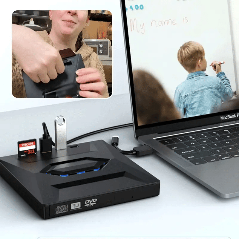 UltraRead | 7-i-1 USB Blu-ray- och DVD-spelare