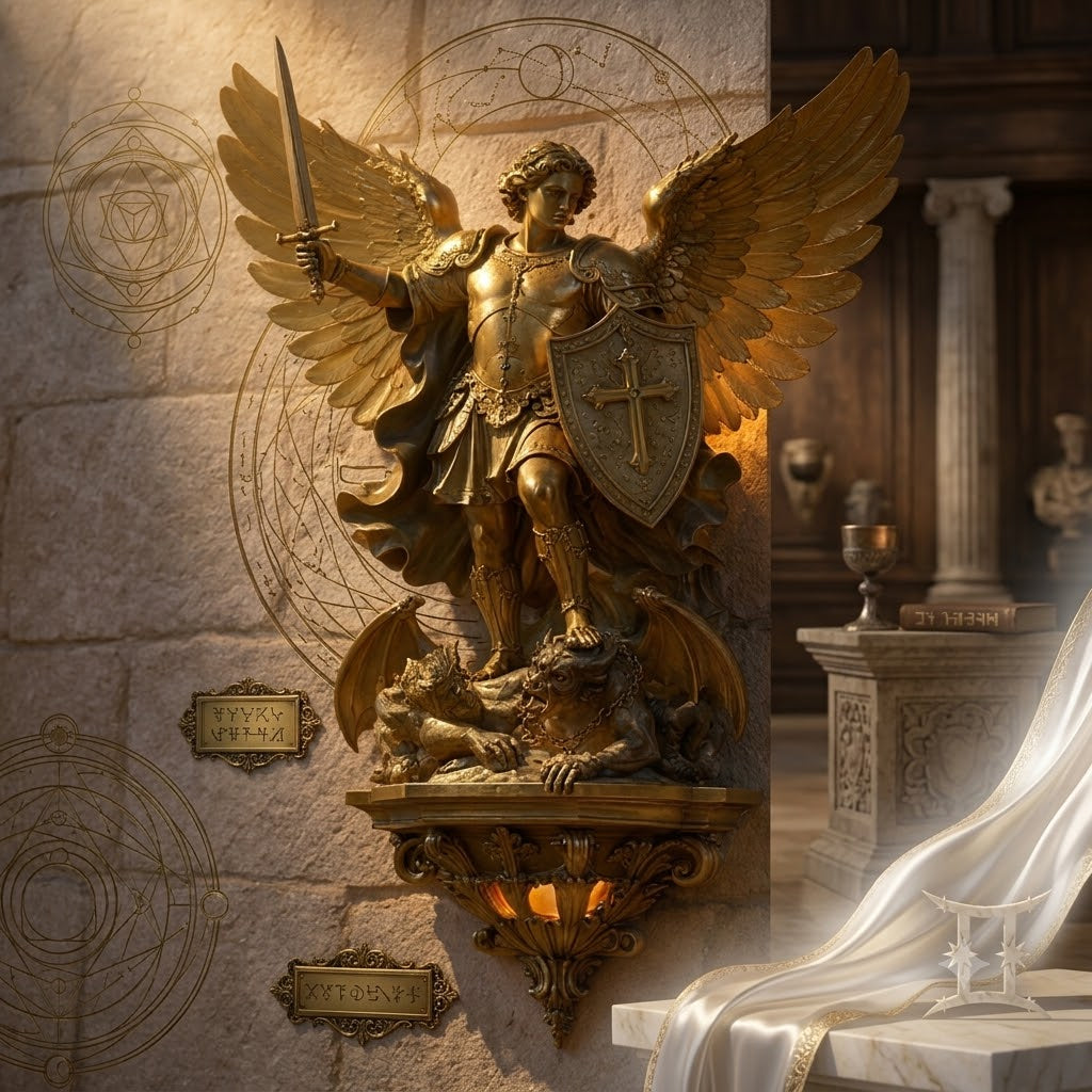 CelestialGuard – Ärkeängeln Michael LED-vägglampa