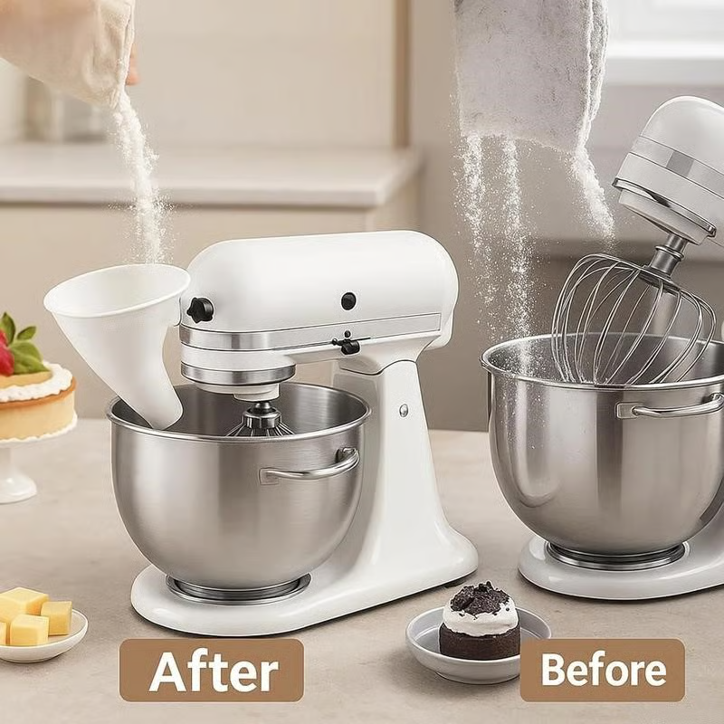 🔥LAST DAY 50% DISCOUNT - ✨Flour funnel for Kitchen Aid Food Processor
