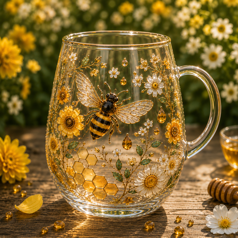HoneyGlow Garden - Begränsad upplaga av bi i glas