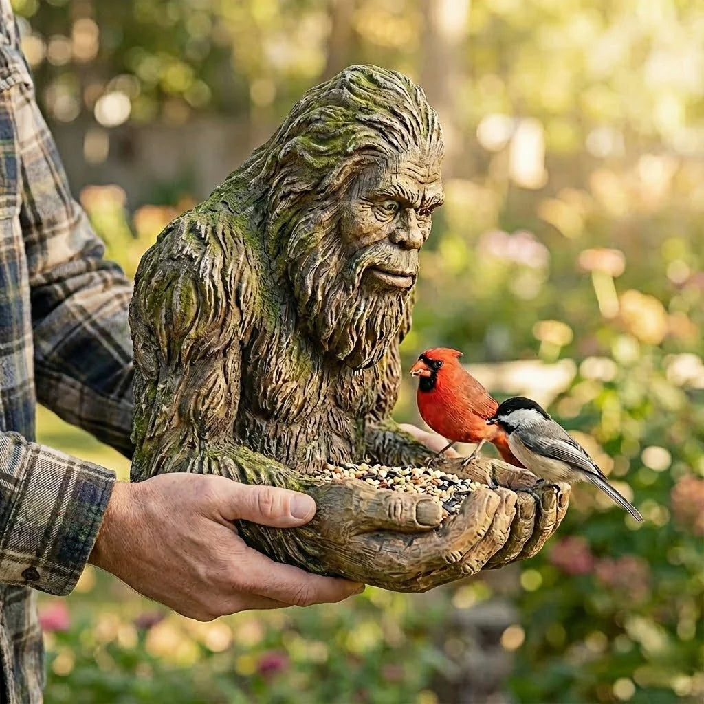 SasquaFeeder – Fågelmatare med Bigfoot-tema