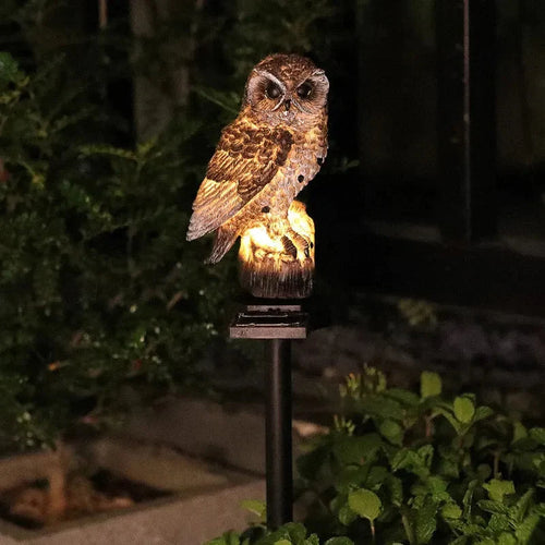 OwlGuard – Solcellsdriven LED-trädgårdsbelysning