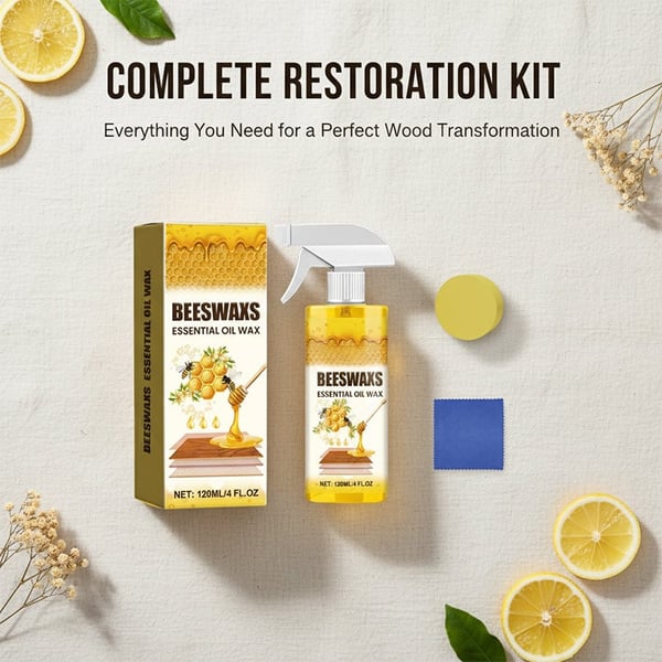 WoodAura – Naturlig bivax golvglansspray