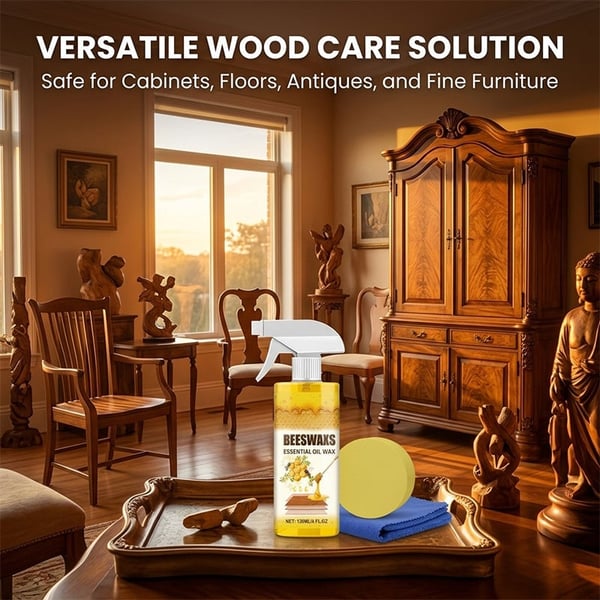 WoodAura – Naturlig bivax golvglansspray